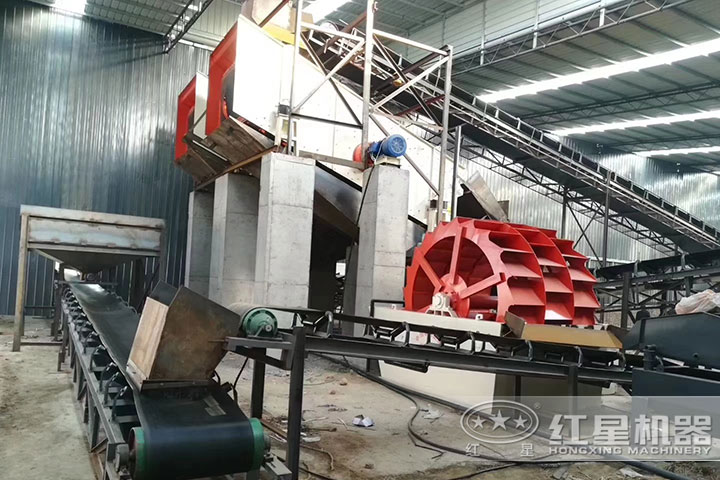 洗砂機、輸送機